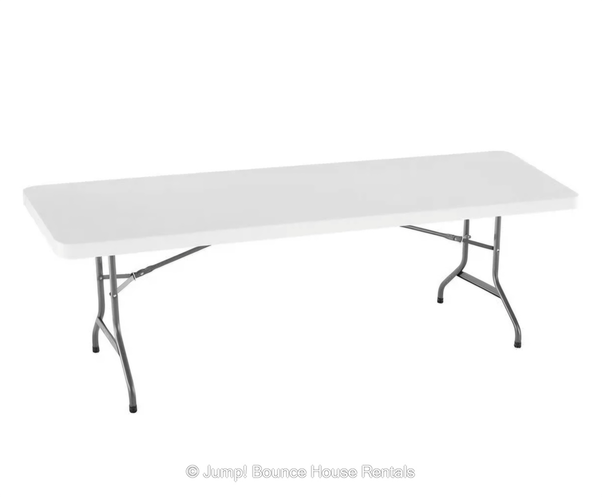 8 Foot Rectangular Table - Best Party Rentals in Dripping Springs.